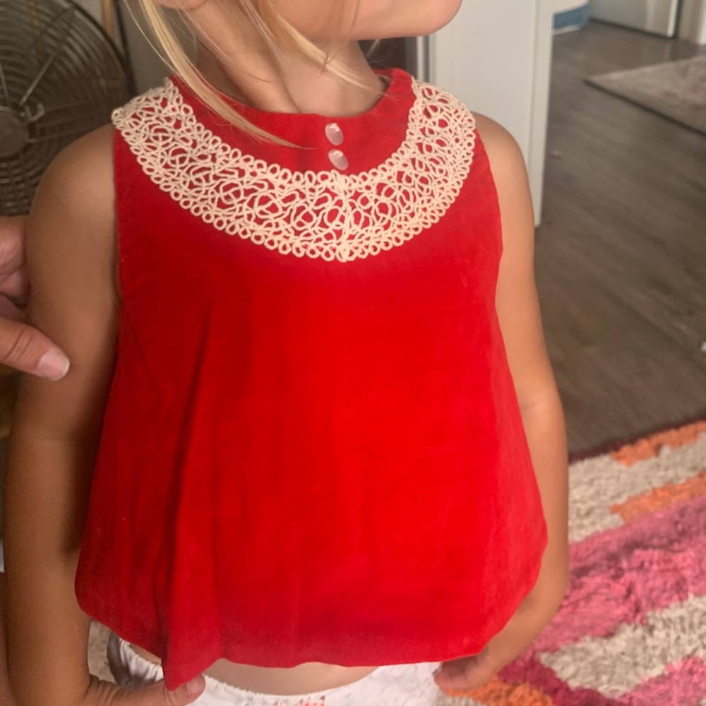 ☀️ Vintage red toddler tykes top/dress